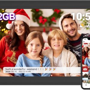 Frameo WiFi Smart Digital Photo Frame 10.1-inch Frame [Black]